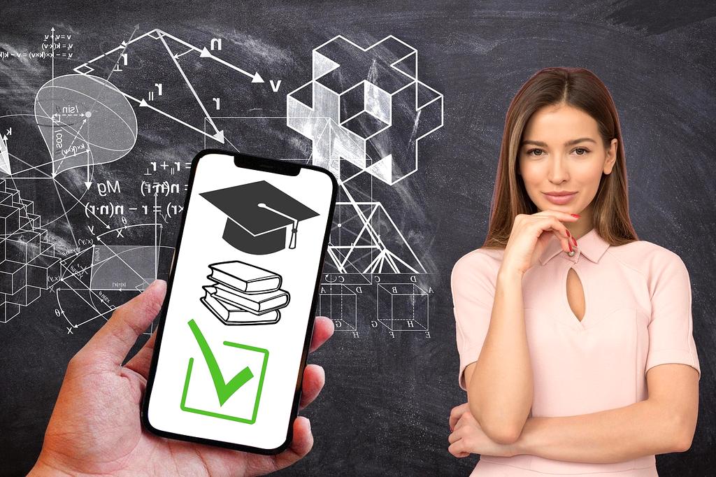 Tutor creating customized study plan with educational materials